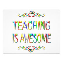 Teaching is Awesome Custom Invitations