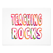 Teaching Rocks Custom Invitations