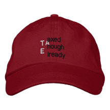 TEA'd Embroidered Hat
