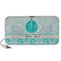 Teal Acoustic Guitars Notebook Speaker