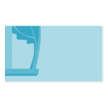 Teal and Turquoise Abstract. Business Card Template