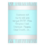 Teal Blue Zebra RSVP All Purpose Custom Invitations