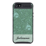 Teal Paisley Personalised