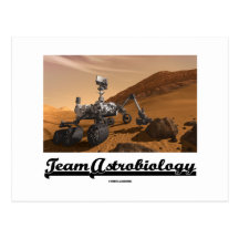 Team Astrobiology (Curiosity Mars Rover Landscape) Post Card