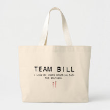team bill tote bags