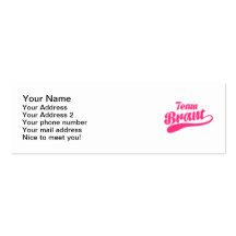 Team Braut Business Card Template