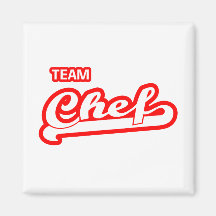 Team Chef Fridge Magnets