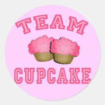 Team Cupcake Tshirts, Hoodies, Mugs, Gifts Round Sticker