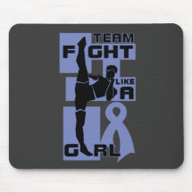 Team Fight Like A Girl Kick Stomach Cancer Mouse Pad