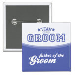 Team Groom-Father of Groom (Stars) Button