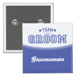 Team Groom-Groomsman (Stars) Button
