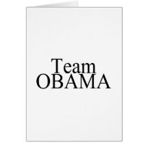 Team Obama (Blk) Card