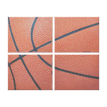 Team Spirit_Basketball texture_Hoops Lover Gallery Wrap Canvas