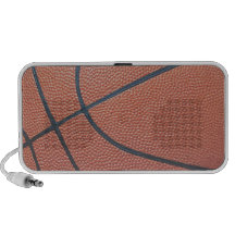 Team Spirit_Basketball texture_Hoops Lover Laptop Speaker