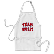 TEAM SPIRIT BLUE AND RED APRON