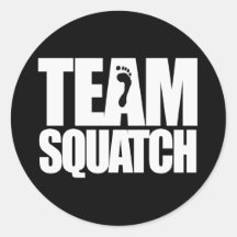 TEAM SQUATCH - ROUND STICKER