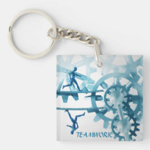 Teamwork key chain acrylic key chain