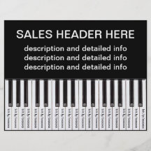 Tear-Off Advertising Flyer Personalised Keyboard