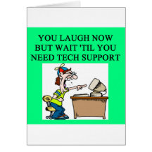 tech support greeting cards