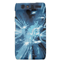 Techno blues paint pattern motorola droid RAZR covers