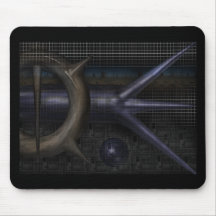 techno-grid mouse mat