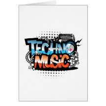 Techno Music Cards