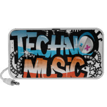 Techno Music Notebook Speaker