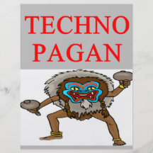 technology pagan joke flyer design