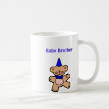 teddy bear baby brother coffee mug