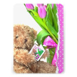 Teddy Bear Baby Girl Shower Personalized Invitation