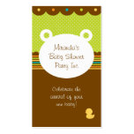 Teddy Bear Baby Shower Party Planner Business Card