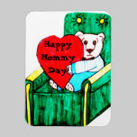 TEDDY BEAR, "HAPPY MOMMY DAY magnet magnets