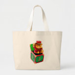 Teddy Bear JAck in the Box Canvas Bag