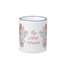 Teddy Bear Mum and Carriage - Little Miracles Mugs
