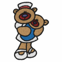 Teddy Bear Nurse Embroidered Shirt