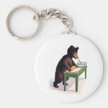Teddy Bear Rolls Dough for Biscuits Key Chains