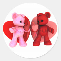 Teddy Bearz Valentine Sticker V1