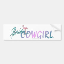 TEE Florida Cowgirl Bumper Stickers