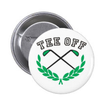 tee off Golf Anstecknadelbuttons
