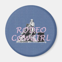 TEE Rodeo Cowgirl Fridge Magnet