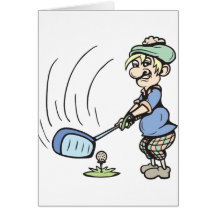 Tee time!  Customisable! Cards