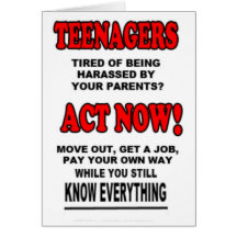Teenagers Greeting Card