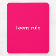 Teens rule mousepad