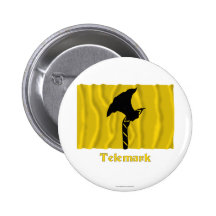 Telemark waving flag with name pin