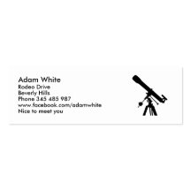 Telescope Business Card Template