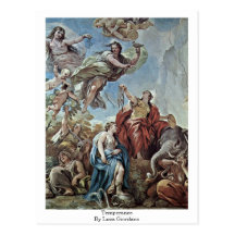 Temperance By Luca Giordano Post Card