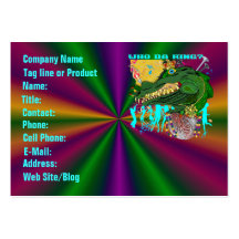 Template Business Card Mardi Gras