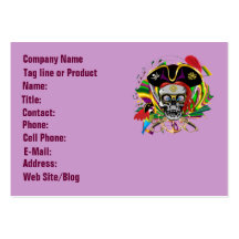 Template Businesss Card Mardi Gras Business Card