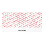 Template for Panoramic, Group or Class Photo Personalised Photo Card