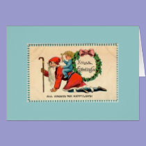 Template Vintage Elf cards